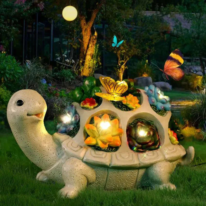 Décoration tortue LED pour jardin - Image 5