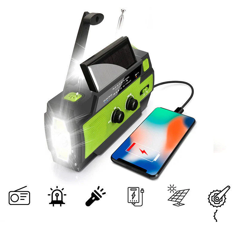 Radio solaire multifonction avec powerbank 4000 mAh