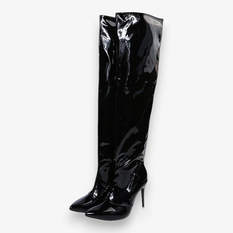 Tessa – Bottes à talons hauts avec zip latéral et boucle