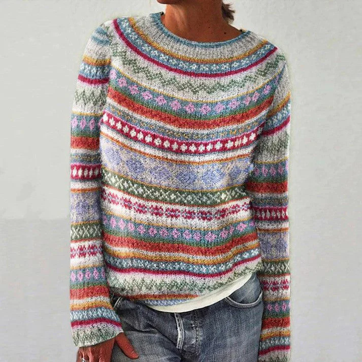 Thea - Pull décontracté motif géométrique - Image 2