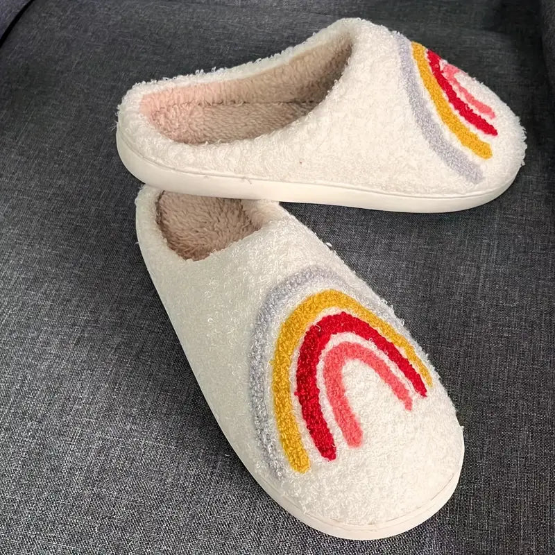 Chaussons arc-en-ciel moelleux - Image 2