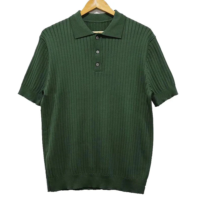 Thorne -Polo en tricot à rayures vintage - Image 5