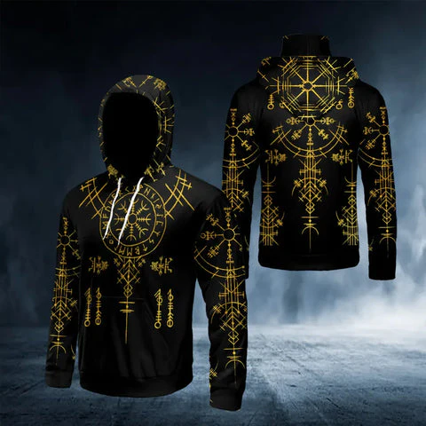 Sweat à capuche Epic imprimé en 3D au design Viking Legend - Image 2