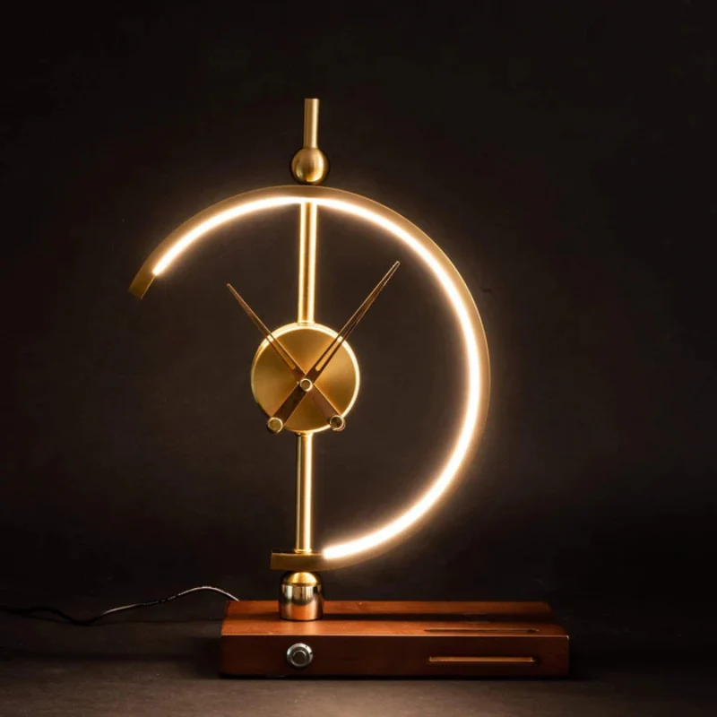 Lampe de bureau avec horloge et chargeur sans fil - Image 6