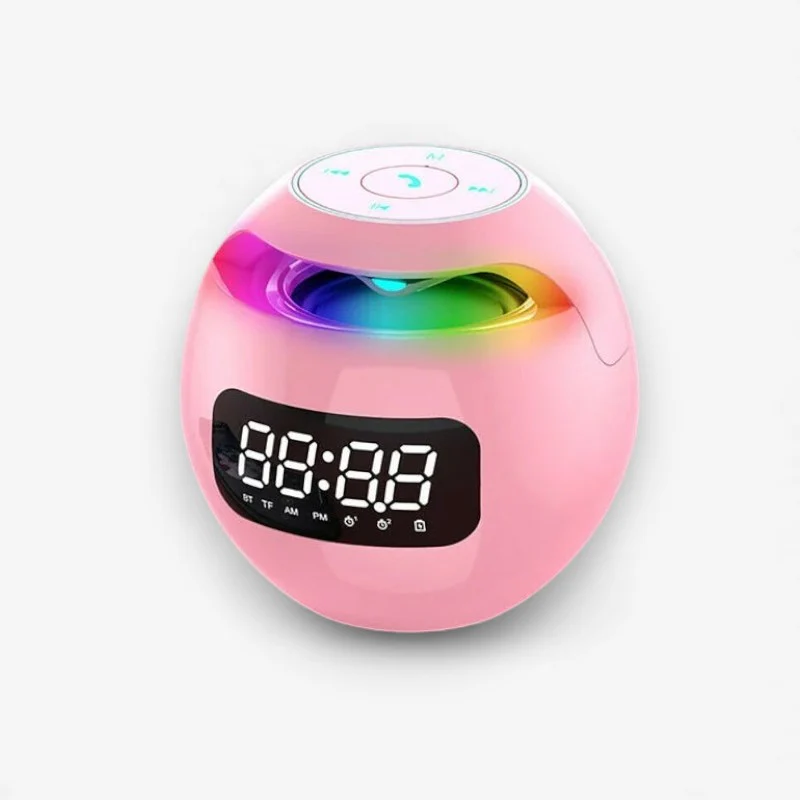 Réveil LED rond avec haut-parleur Bluetooth - Image 2