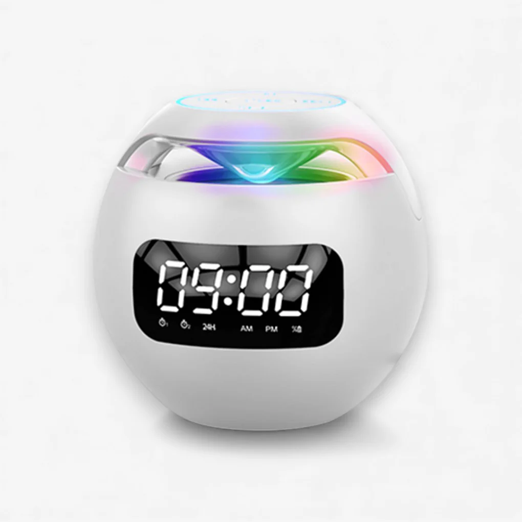Réveil LED rond avec haut-parleur Bluetooth - Image 3