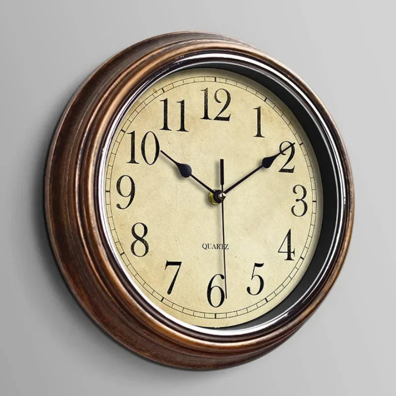 Horloge murale ronde en bois à suspendre - Image 3