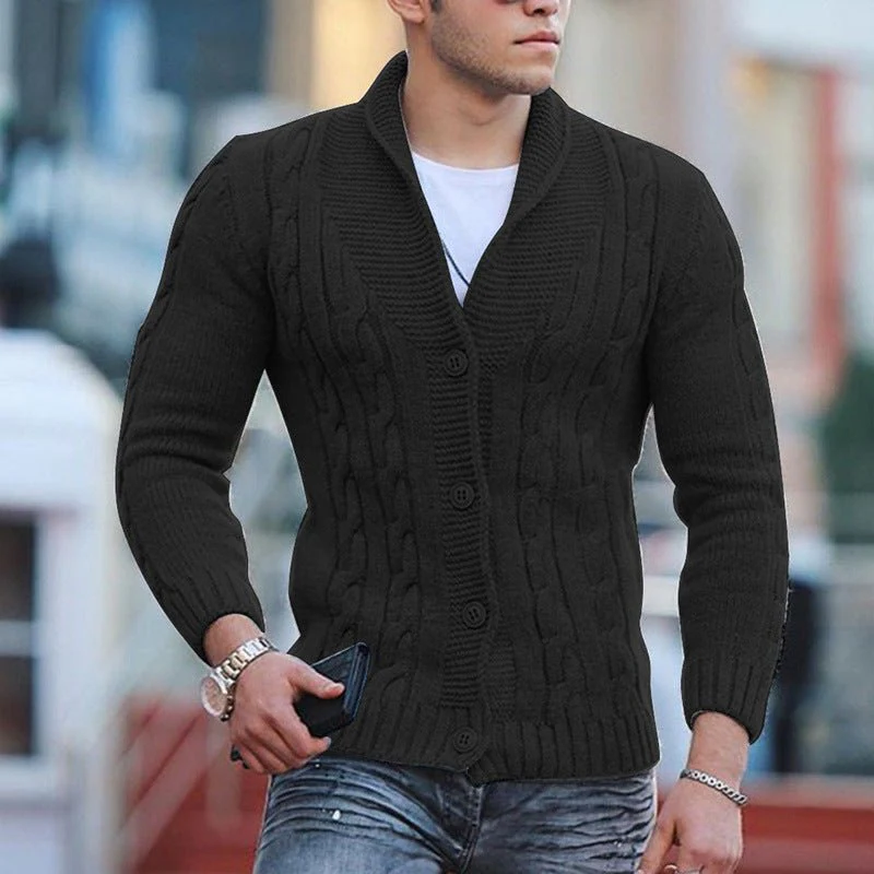 Gilet homme col V boutonné - Image 2