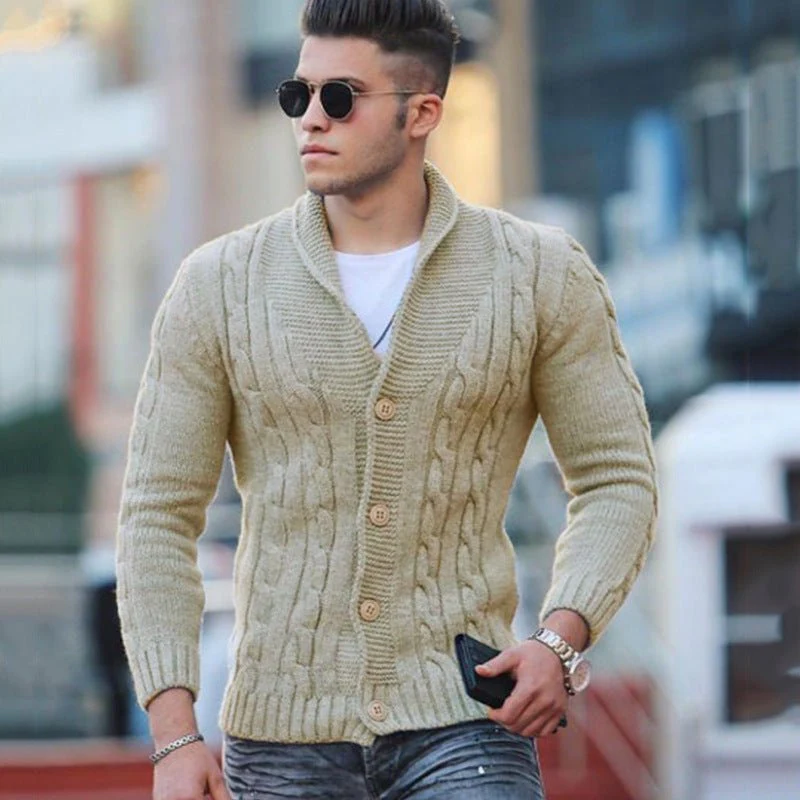 Gilet homme col V boutonné - Image 4