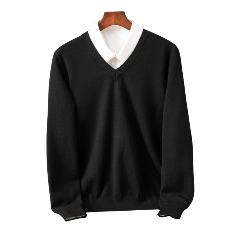 Pull Tobias col V coupe ample en cachemire - Image 9