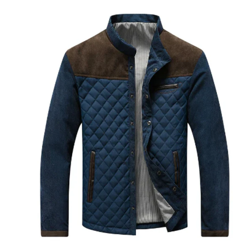 Veste matelassée chaude homme coupe ajustée manches longues