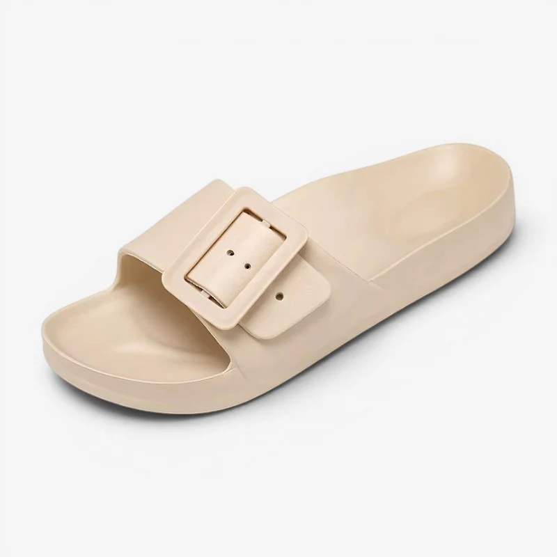 Tongs femme à bout rond réglables