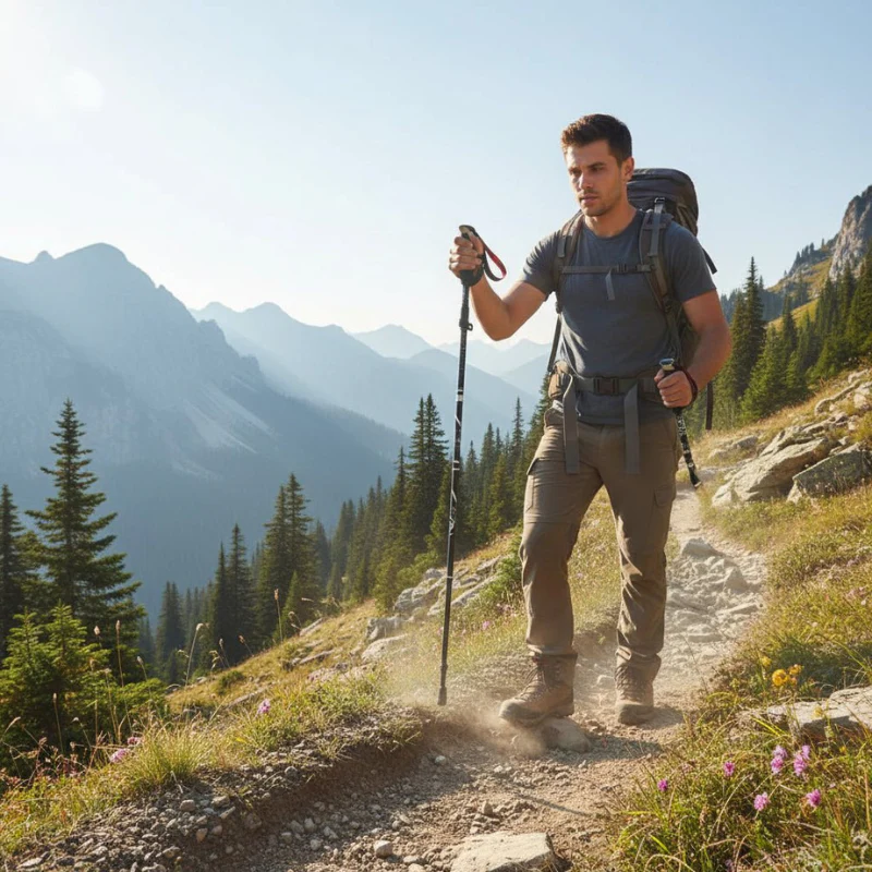 Bâton de trekking pliable réglable - Image 6