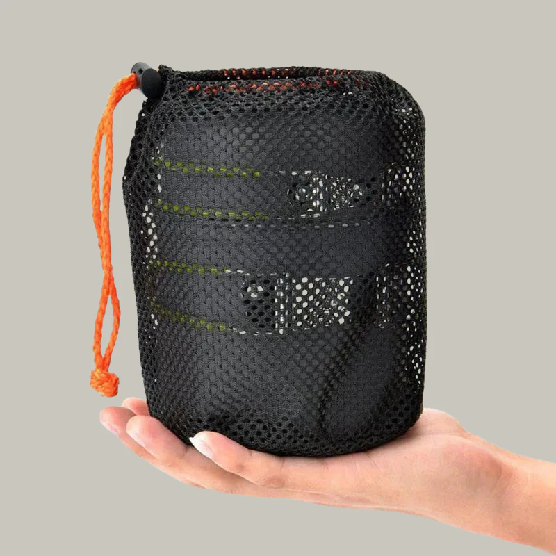 Set de cuisine pliable camping avec couvercle et sac de transport - Image 5