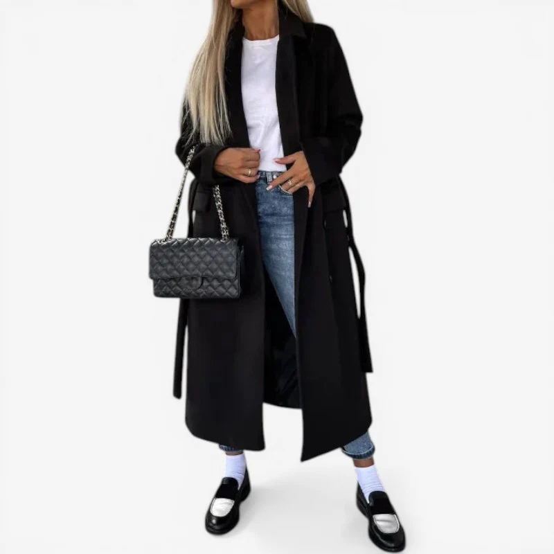 Trench manteau femme à manches longues - Image 2