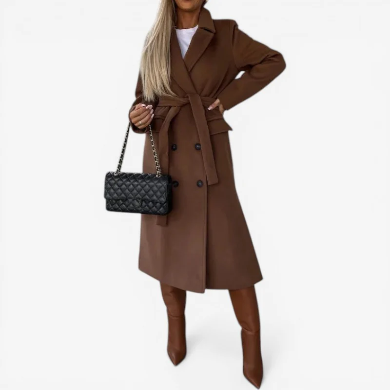 Trench manteau femme à manches longues - Image 3
