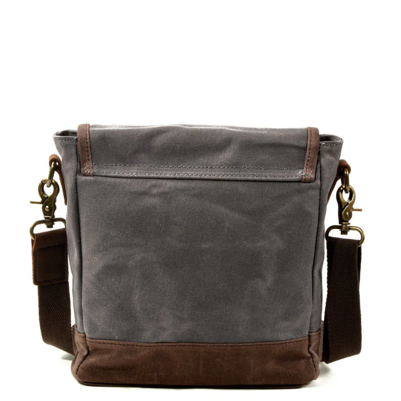 Sac bandoulière compact en cuir avec bandoulière ajustable - Image 5