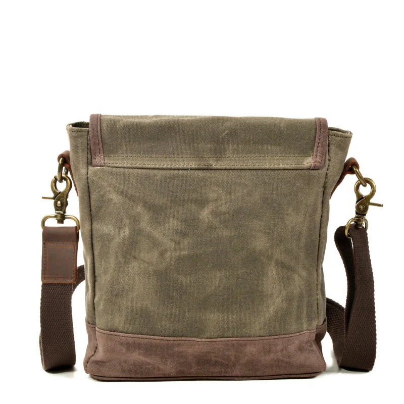 Sac bandoulière compact en cuir avec bandoulière ajustable - Image 6