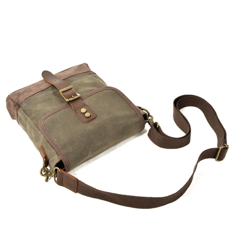 Sac bandoulière compact en cuir avec bandoulière ajustable - Image 7