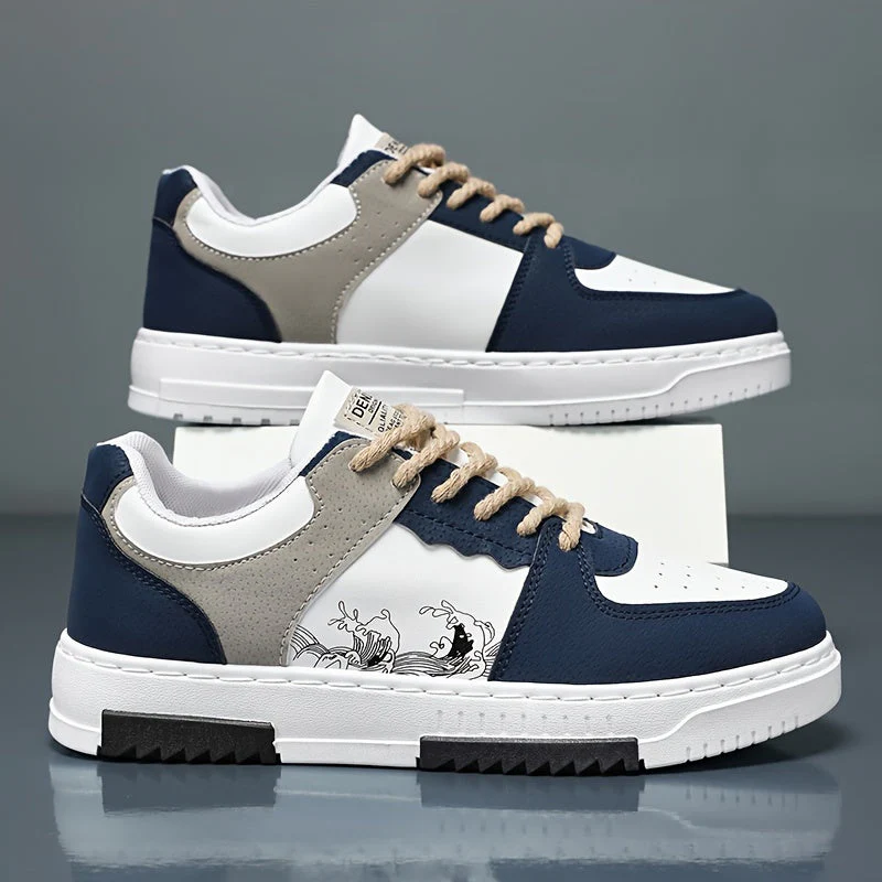 Baskets homme vintage avec semelles amortissantes - Image 4