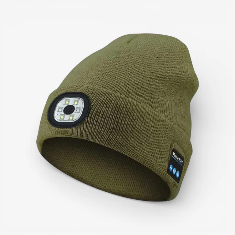 TuneHat – Bonnet avec haut-parleurs Bluetooth et lumière LED intégrée - Image 5