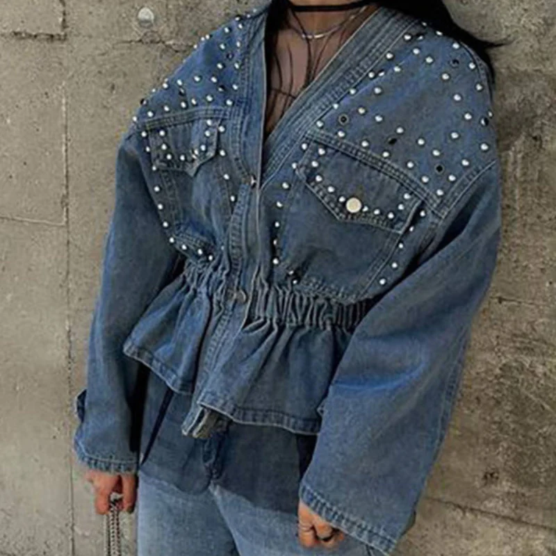 Veste courte femme col V boutonnée - Image 6