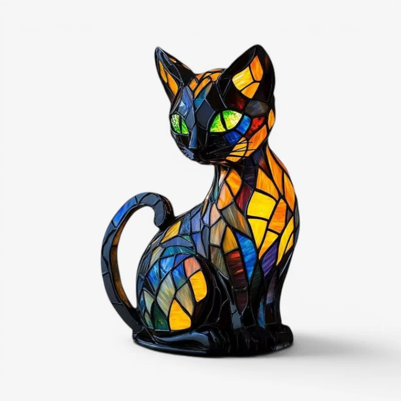 Veilleuse LED Inspirée d’un Chat pour Éclairage Intérieur