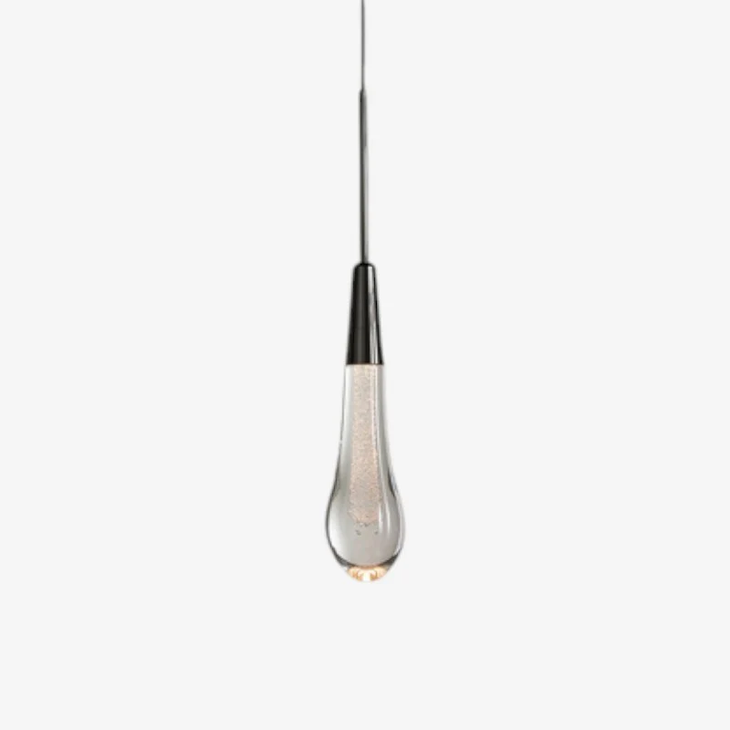 Suspension LED dimmable abat-jour en verre