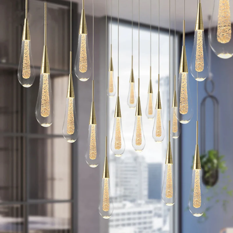 Suspension LED dimmable abat-jour en verre - Image 9