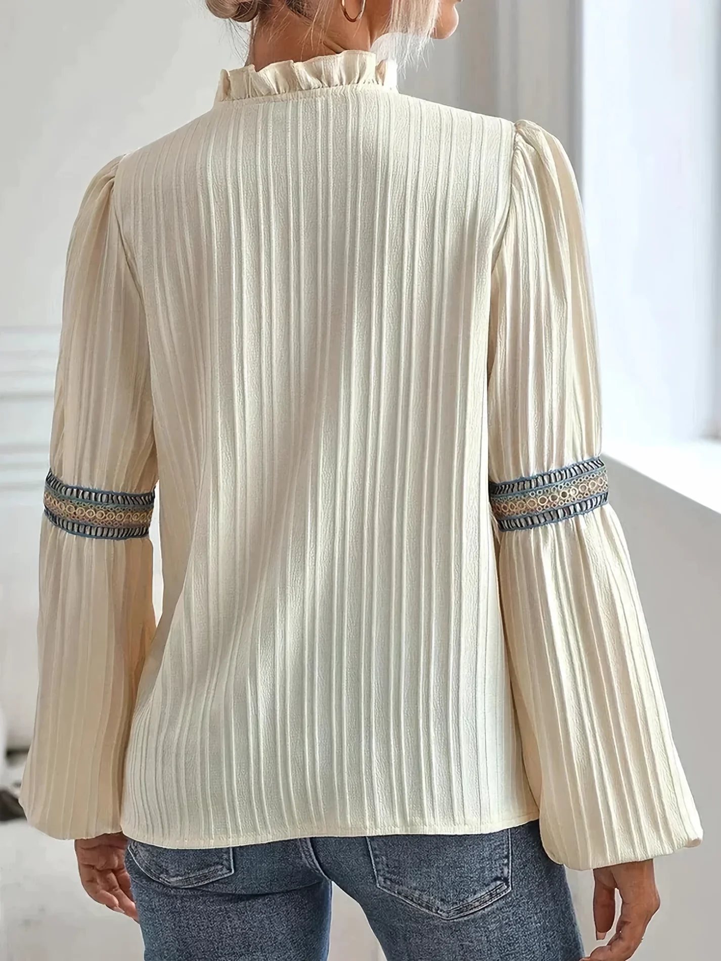 Vespera - Chemise plissée élégante - Image 3