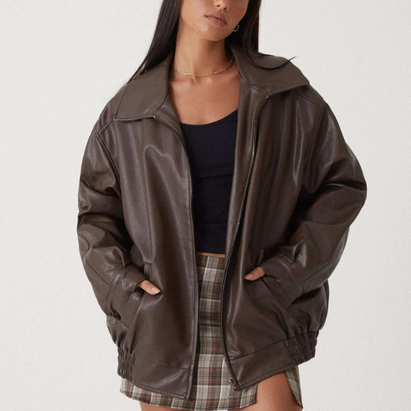 Veste bomber femme à manches longues - Image 4