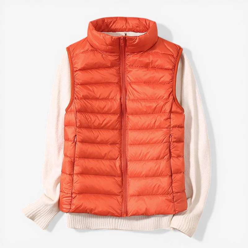 Veste sans manches femme zippée col montant - Image 10