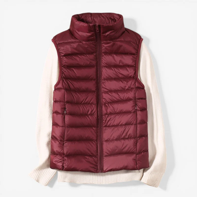 Veste sans manches femme zippée col montant - Image 11