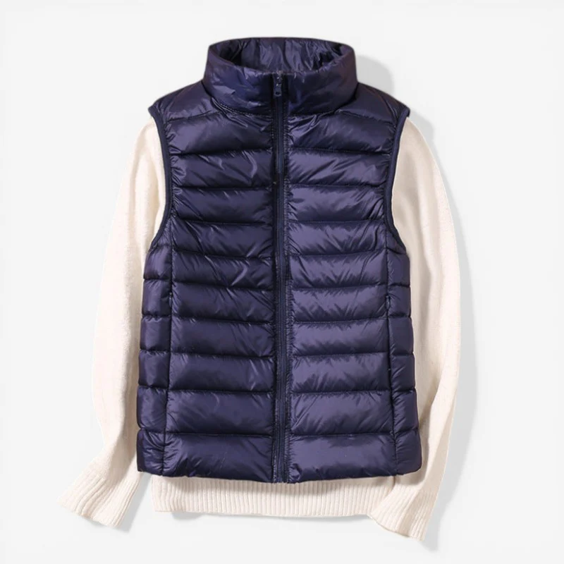 Veste sans manches femme zippée col montant - Image 3