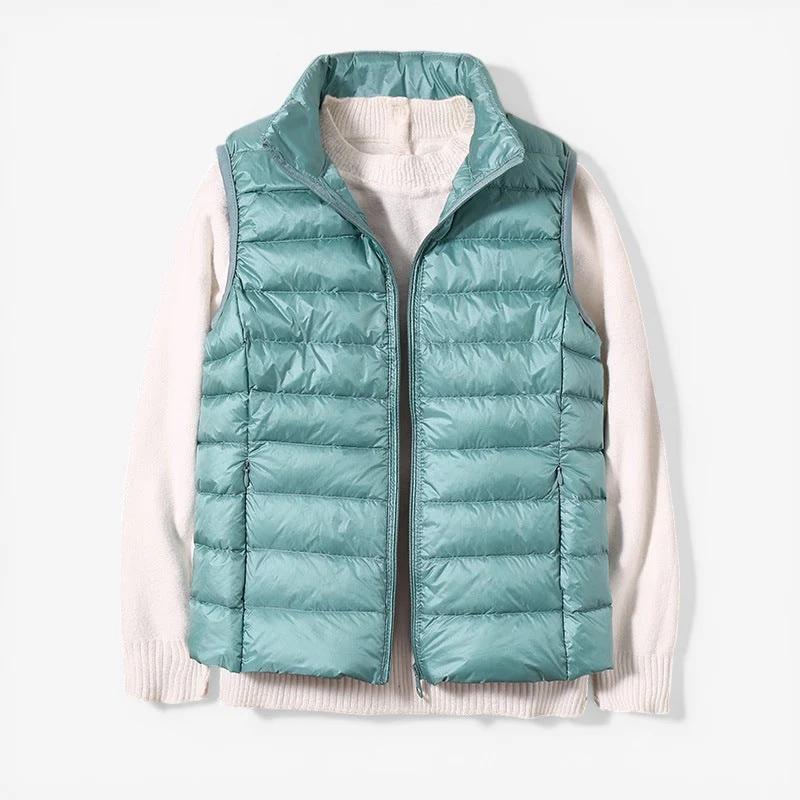 Veste sans manches femme zippée col montant - Image 4