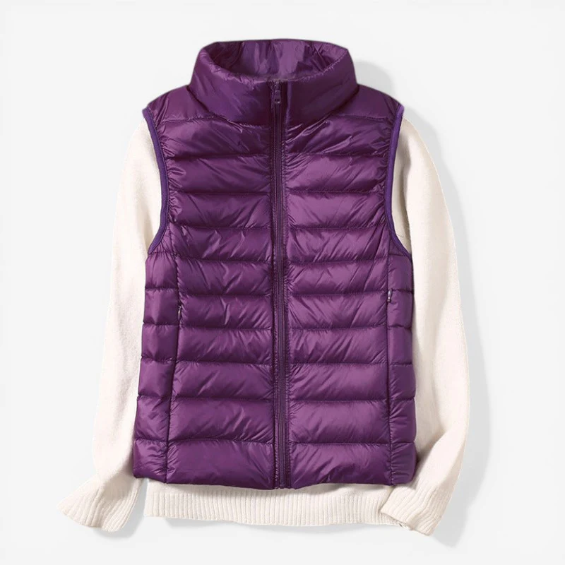 Veste sans manches femme zippée col montant - Image 5