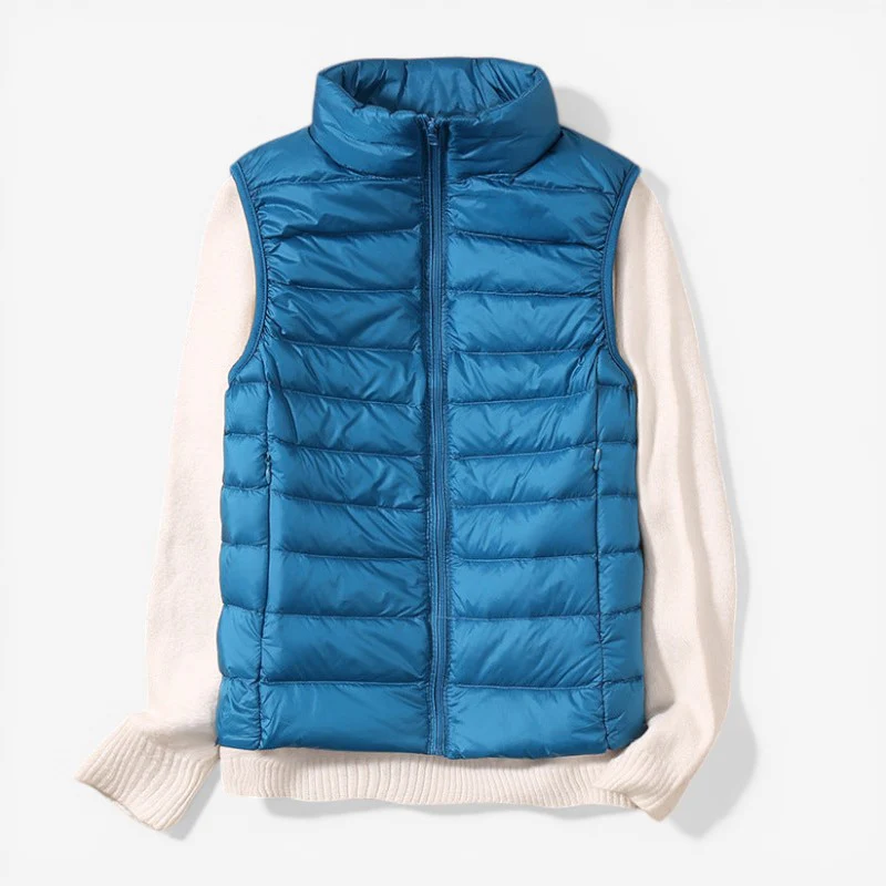 Veste sans manches femme zippée col montant - Image 7