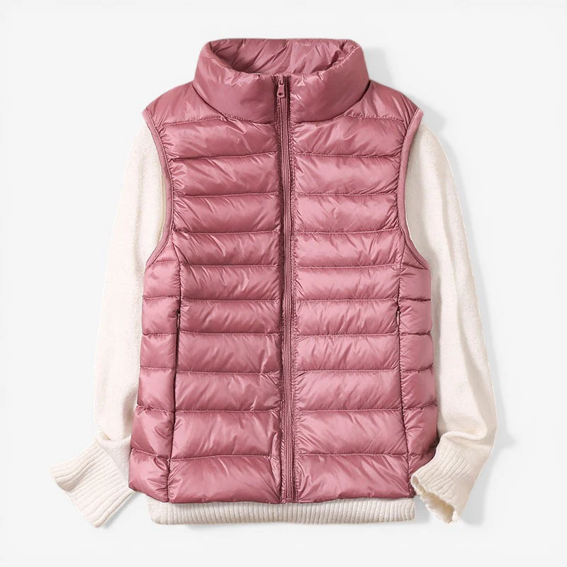 Veste sans manches femme zippée col montant - Image 8
