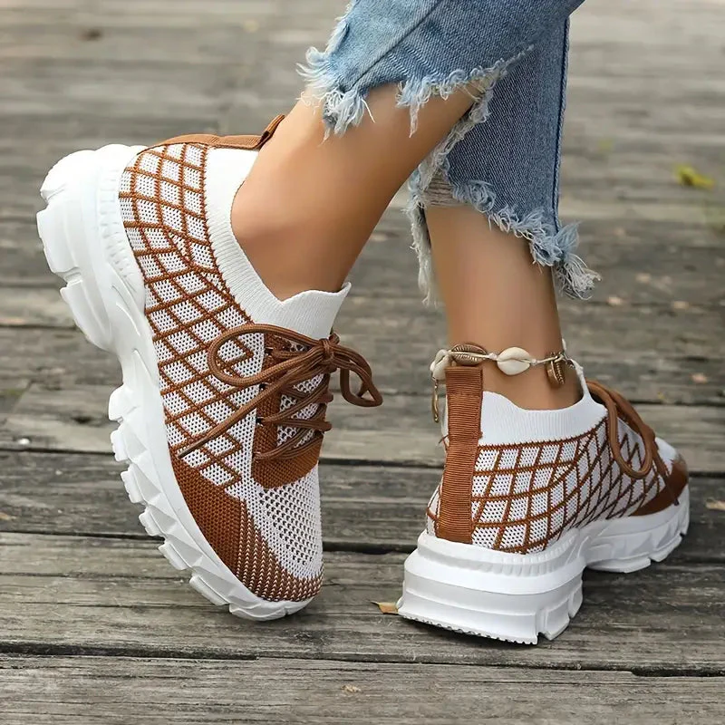 Chaussures femme bout rond lacets texturés - Image 4