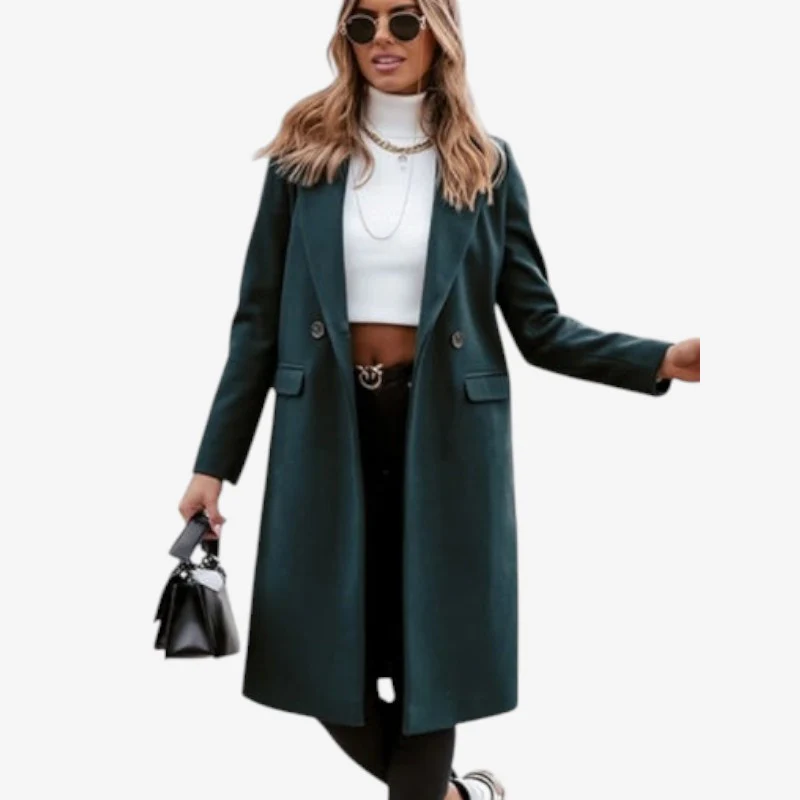 Veya – Manteau à manches longues avec col rabattu et poches - Image 3