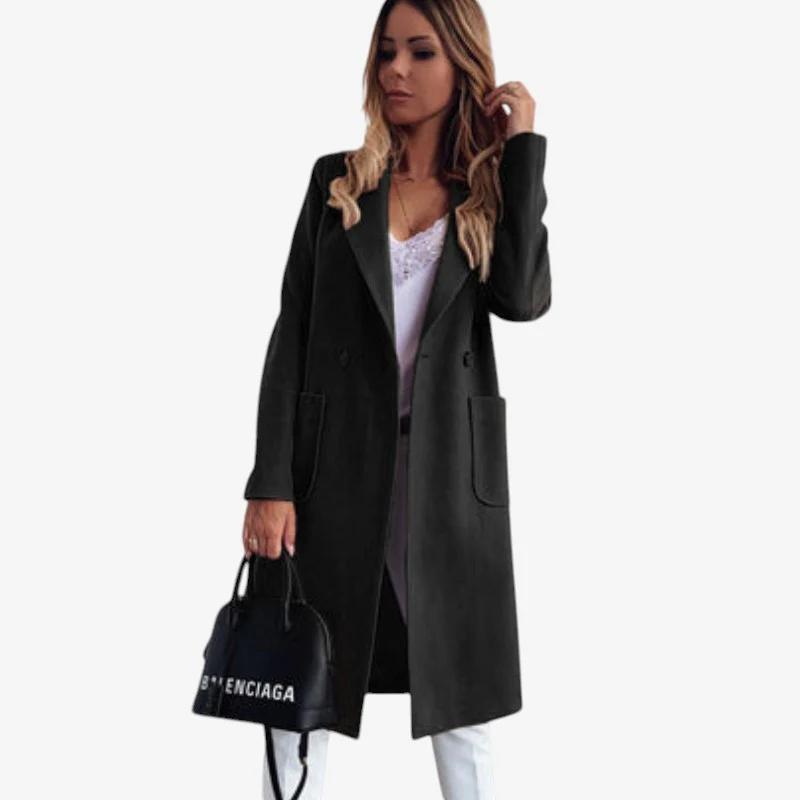 Veya – Manteau à manches longues avec col rabattu et poches - Image 5
