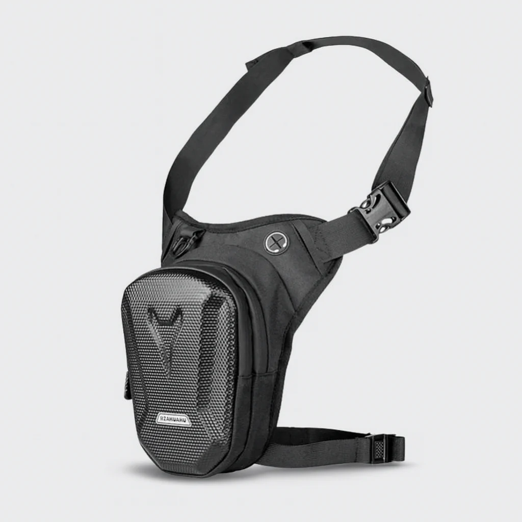Homme Sac de jambe moto grande capacité