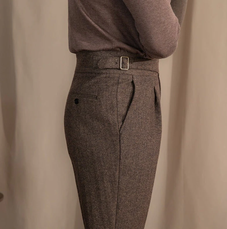Pantalons plissés ajustés élégants pour un confort sophistiqué - Image 5