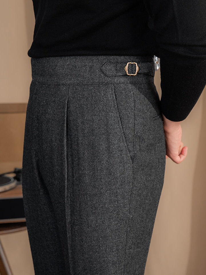 Pantalons plissés ajustés élégants pour un confort sophistiqué - Image 7