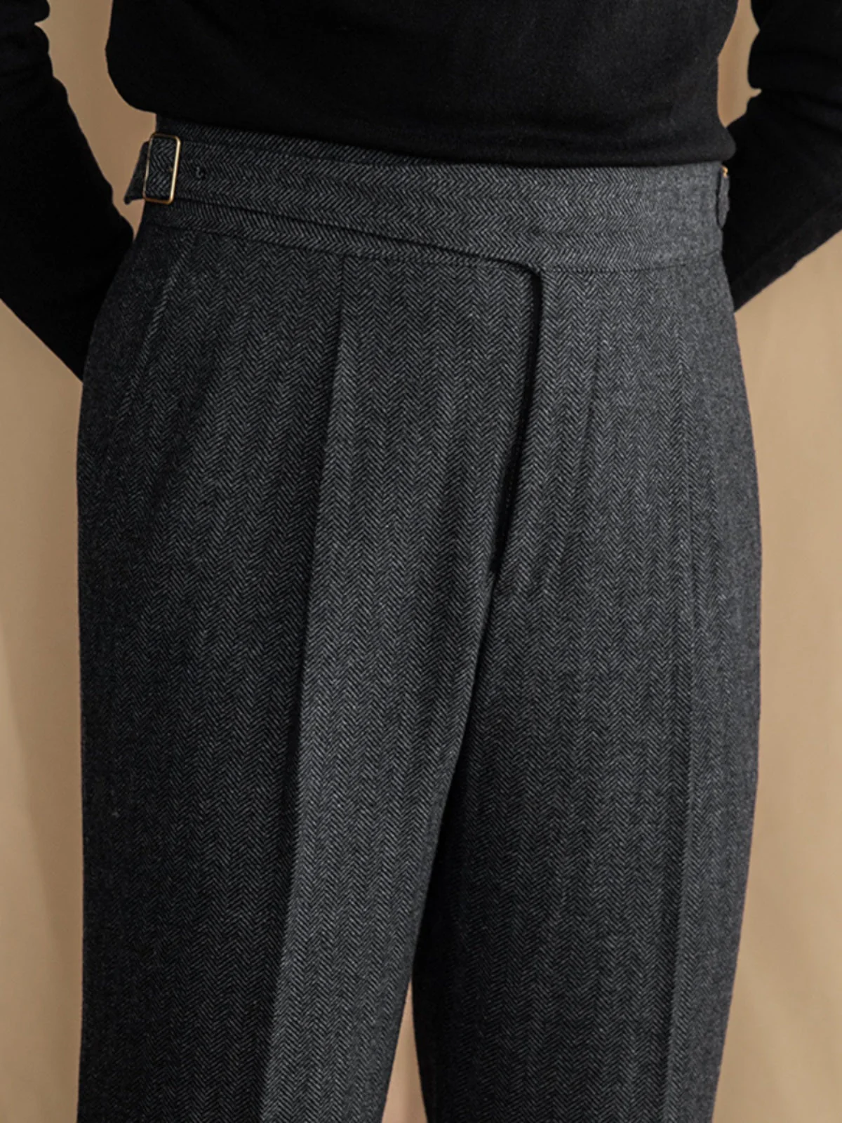 Pantalons plissés ajustés élégants pour un confort sophistiqué - Image 8