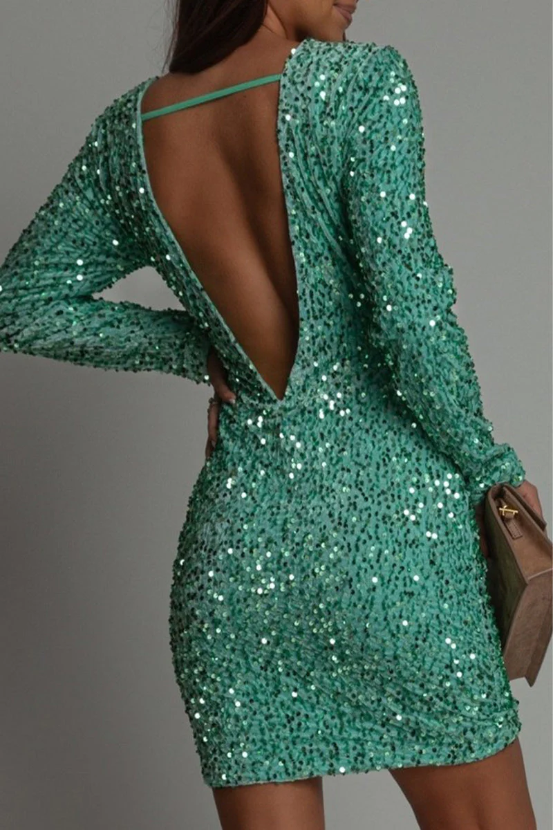 Robe maxi femme manches longues coupe décontractée - Image 6