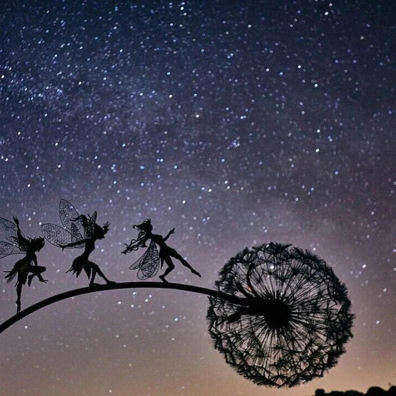 WhimsyAura – Statues d'Anges Fées avec Design de Pissenlit - Image 8