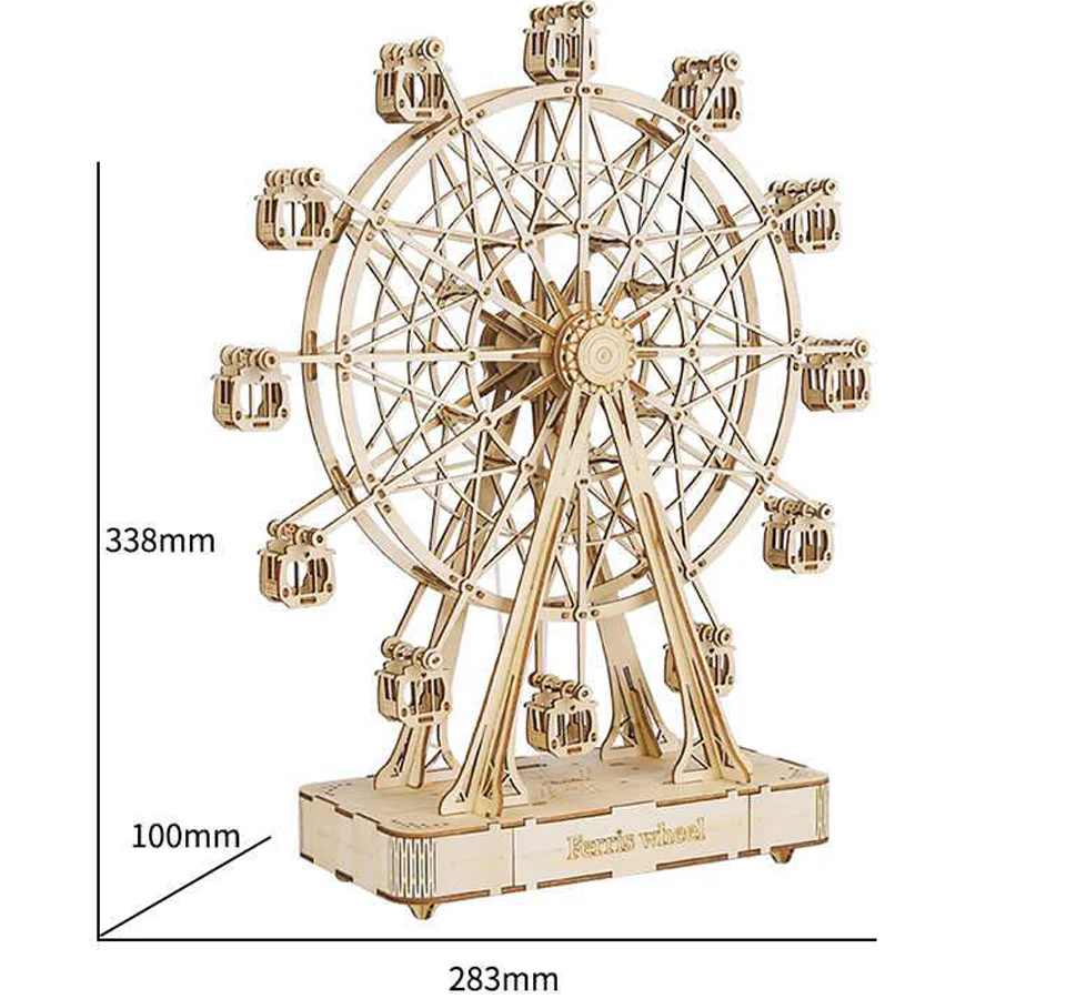 Boîte à Musique Mécanique en Forme de Grande Roue - Image 6