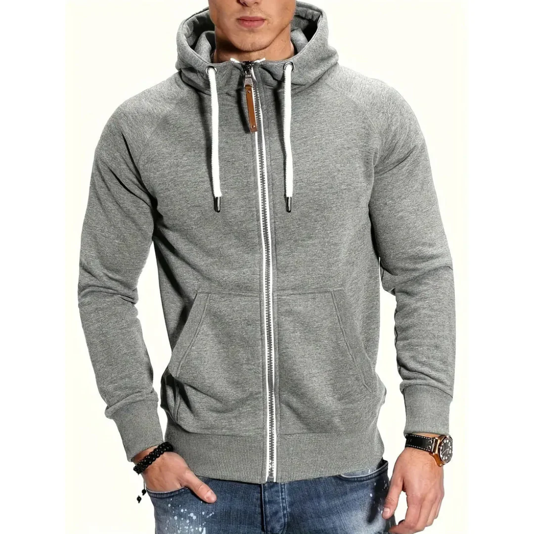 Sweat à capuche zippé homme colorblock - Image 4