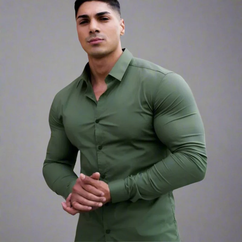 William – Chemise Homme Cintrée à Manches Longues - Image 3